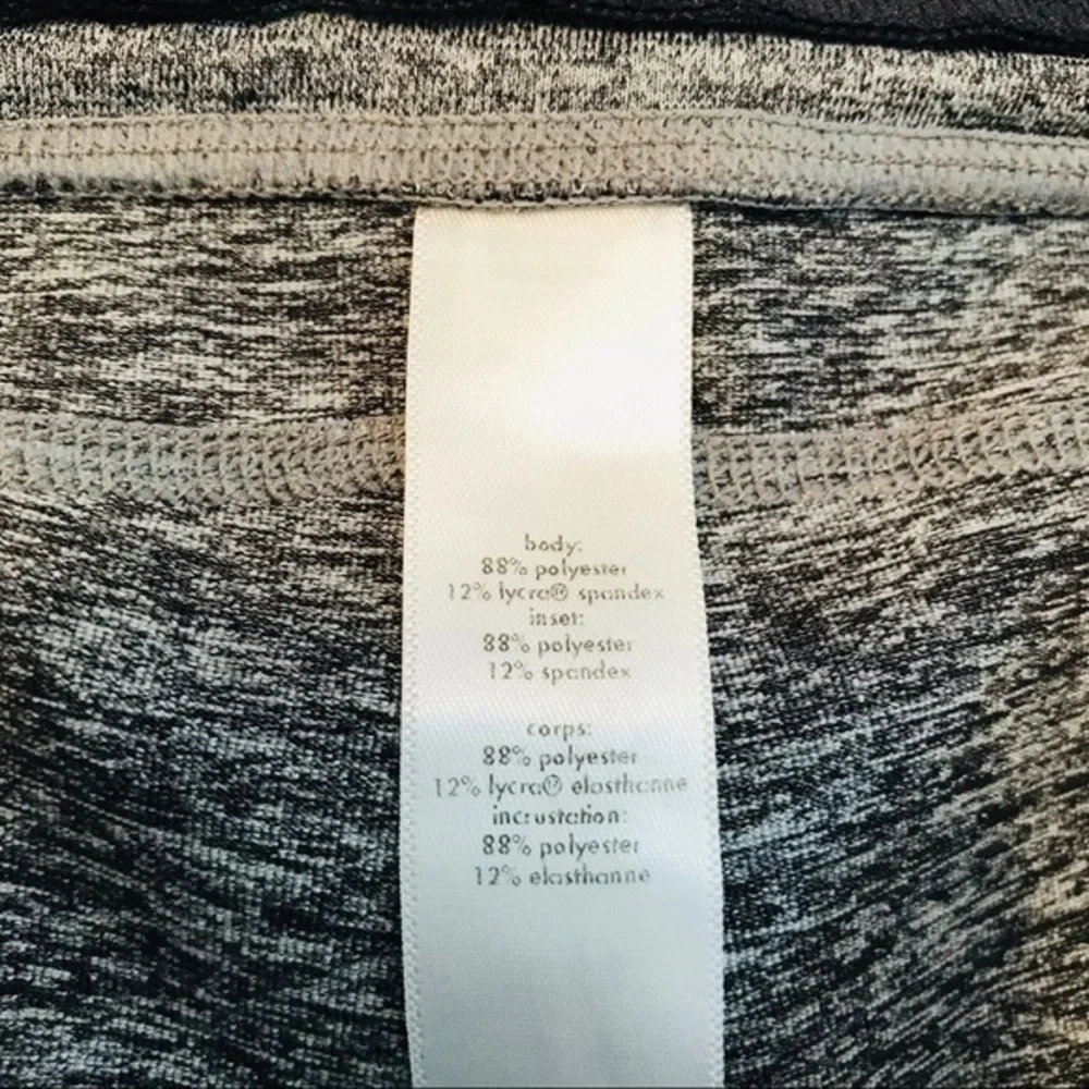 Lucy Activewear Tech Black Gray Pocket Capri Tight Leggings Size XS
